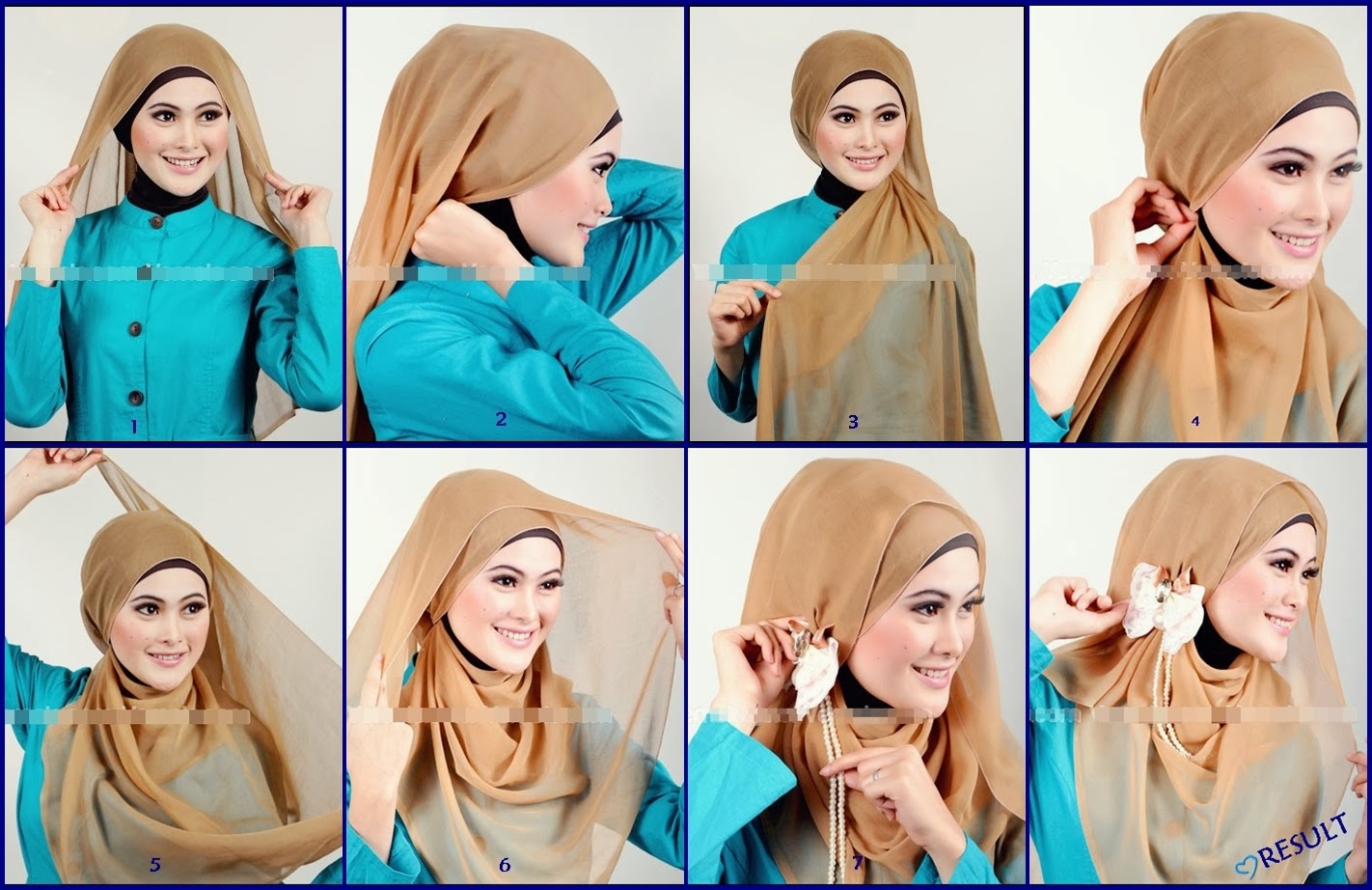 Hijab Pesta Cara Berhijab Dgn Jilbab Segi Empat Images